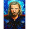 Cris Hemsworth (Thor): Acrílico sobre lienzo. Medidas: 92x73.